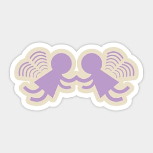 Lavender angel graphic art Sticker